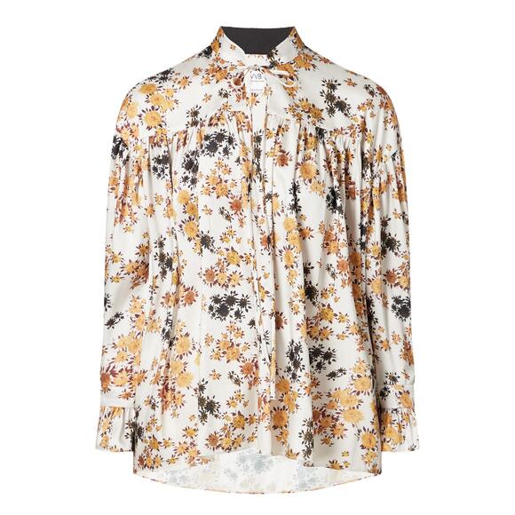 Victoria Beckham Tops - Victoria Victoria Beckham Floral Poly Twill Blouse Large